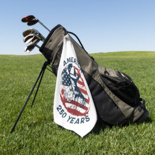 America 250th Anniversary Cowboy 1776-2026 Golf Towel
