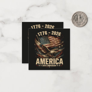 America 250th Anniversary Eagle Patriotic Card