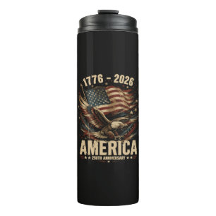 America 250th Anniversary Eagle Patriotic Thermal Tumbler