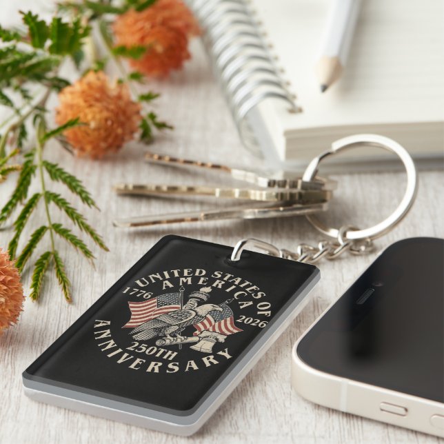 America 250th Anniversary Key Ring (Front Right)