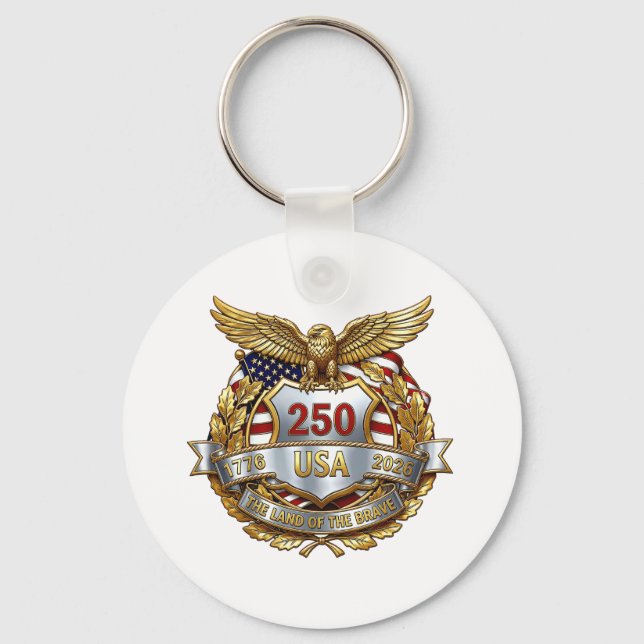 America 250th Anniversary Key Ring (Front)