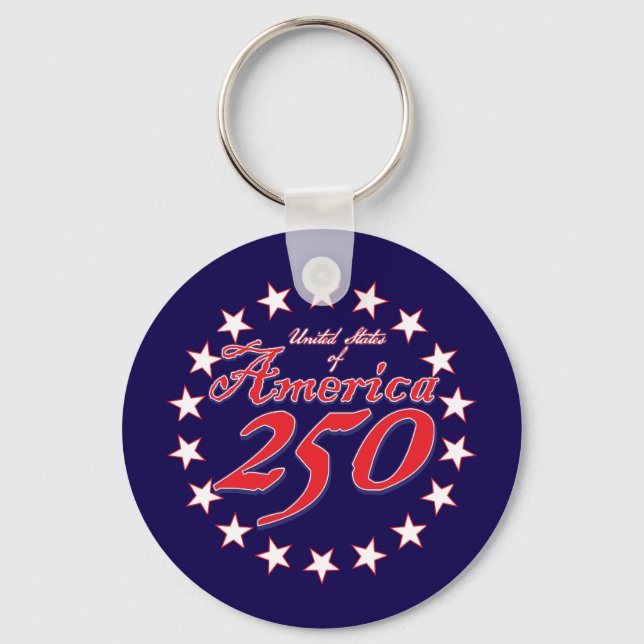 America 250th Anniversary Key Ring (Front)