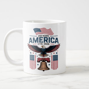 america 250th anniversary large coffee mug