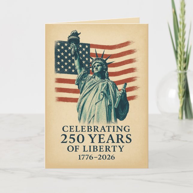 America 250th Anniversary Liberty Invitation  (Front)