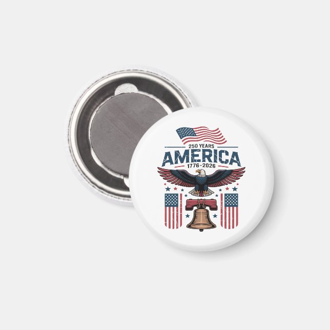 america 250th anniversary magnet (Front/Back)