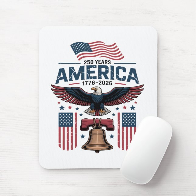 america 250th anniversary mouse pad (With Mouse)