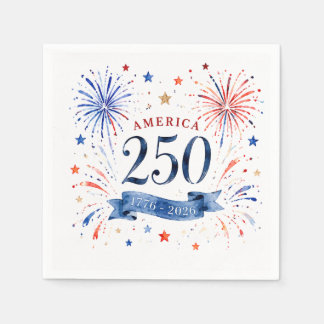 America 250th Anniversary  Napkins, 4th of July  Napkin