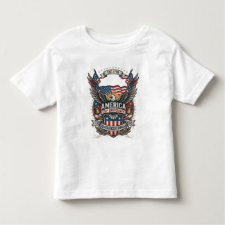 America 250th Anniversary Patriotic 1776 Freedom Toddler T-Shirt