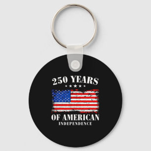 America 250th anniversary patriotic celebration key ring