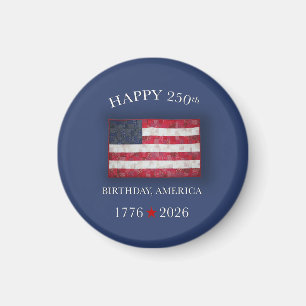 America 250th Anniversary Patriotic July 4th Magnet