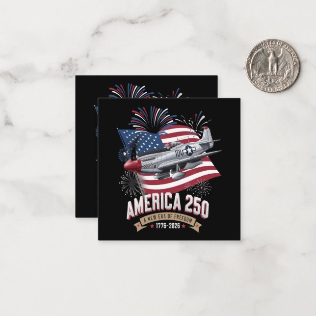 America 250th Anniversary Plane Card (Front/Back In Situ)