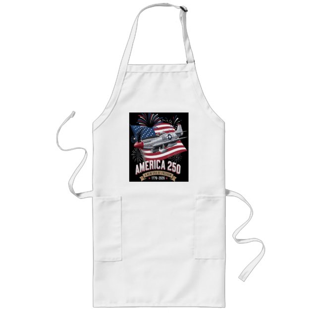 America 250th Anniversary Plane Long Apron (Front)