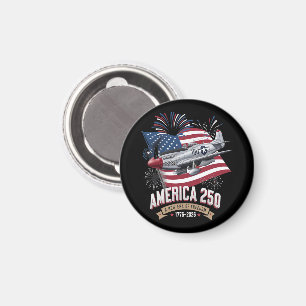 America 250th Anniversary Plane Magnet
