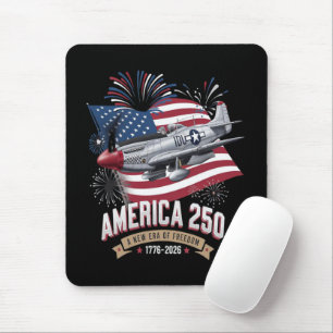 America 250th Anniversary Plane Mouse Pad