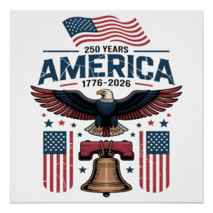america 250th anniversary poster