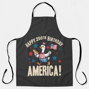 America 250Th Anniversary Silly Patriotic Goose Apron