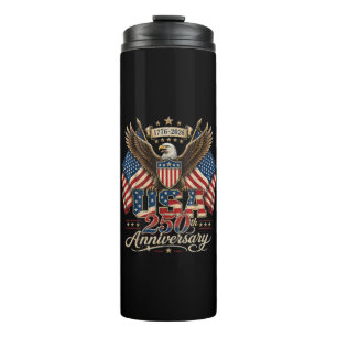 America 250th Anniversary USA 1776 2026 Thermal Tumbler