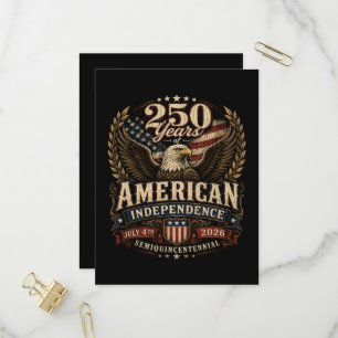 America 250th Anniversary usa Invitation Postcard