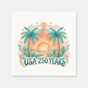 America 250th anniversary USA Palm Beach Napkin