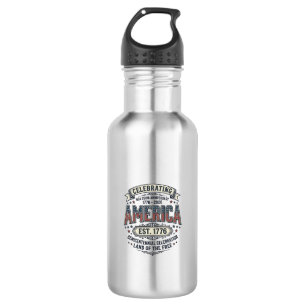 America 250th Anniversary Vintage Patriotic Shirt 532 Ml Water Bottle
