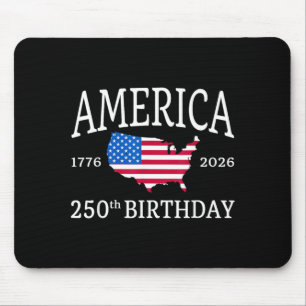 America 250th Birthday 1776-2026 Independence Day Mouse Pad
