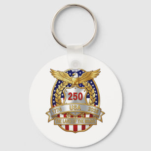 America 250th Birthday Key Ring