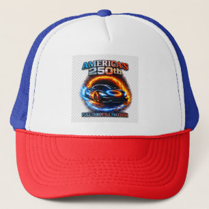 America 250th Patriotic Muscle Car Design Hat