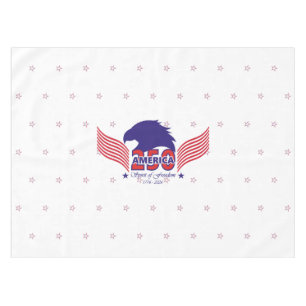 America 250th-Spirit of Freedom- On White Tablecloth