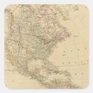 America 2 square sticker