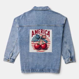 America 4th of July Denim Jacket