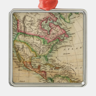 America 8 metal ornament