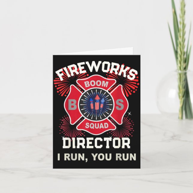 America af firework director run boom squad card (Front)