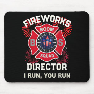 America af firework director run boom squad mouse pad