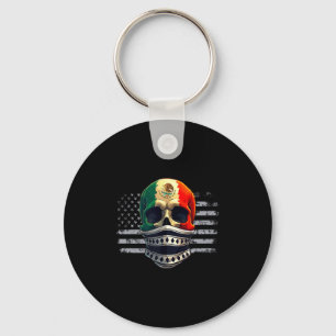 America American Mexican Pride Flag Mexico Roots H Key Ring