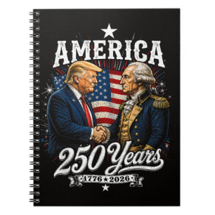 America Anniversary 250th Trump Washington Notebook
