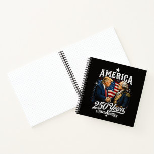 America Anniversary 250th Trump Washington Notebook