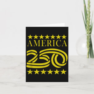 America Anniversary Vintage 4th 7 July Funny Men,  Card