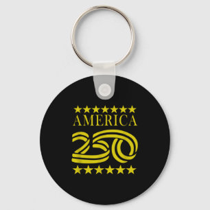 America Anniversary Vintage 4th 7 July Funny Men, Key Ring