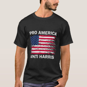 America Anti Kamala Flag Kamala Harris Anti Harris T-Shirt