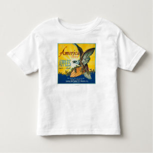 America Apple Crate LabelDufur, OR Toddler T-Shirt