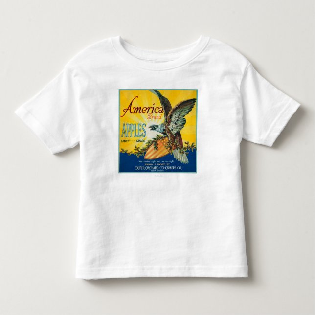 America Apple Crate LabelDufur, OR Toddler T-Shirt (Front)