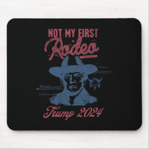 America Back Trump Cowboy Rodeo Election 2024 1  Mouse Pad