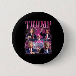 America Back Us American Flag Trump 2024 6 Cm Round Badge