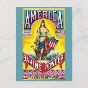 America Baking Powder Postcard