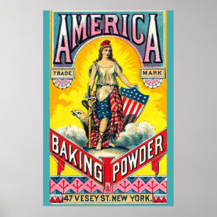 America Baking Powder Poster