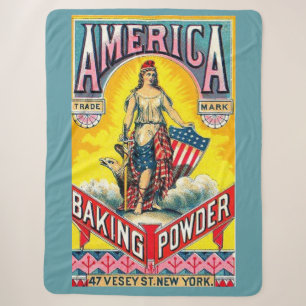 America Baking Powder Sherpa Blanket