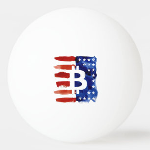 America Bitcoin (Painting No. 8) Ping Pong Ball