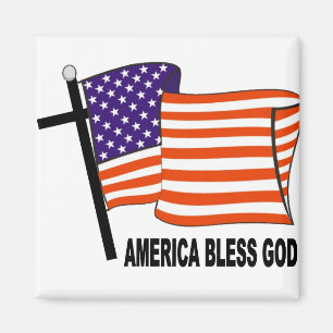 America Bless God Magnet