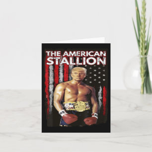 America Boxer Trump Rocky Trump Meme Trump 2024 , Card