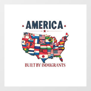 America Built by Immigrants Patriotic American